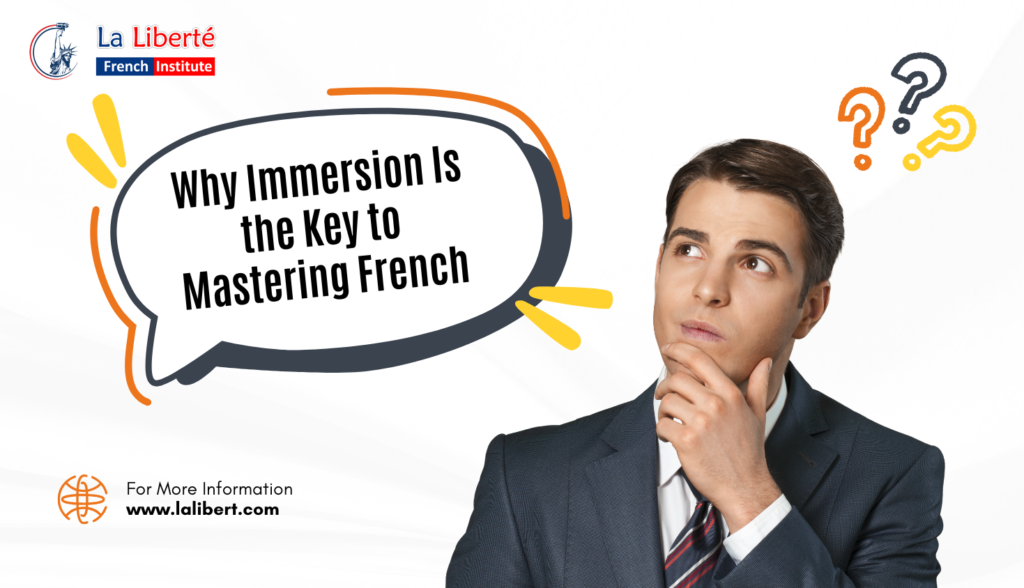 Students practicing French immersion at La Liberté French Institute in Pondicherry" "Interactive French lessons for beginners in an immersive classroom" Mastering French